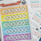 Servidora da rede estadual de ensino há 15 anos, Caroline Cardoso escreve e desenha à mão páginas que explicam, com exemplos, conceitos e operações matemáticas estudados do 6º ao 9º ano do ensino fundamental.