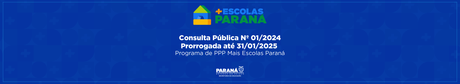 Banner informando sobre a prorrogação da Consulta Pública n.º 01/2024 para a data de 31/01/2025.