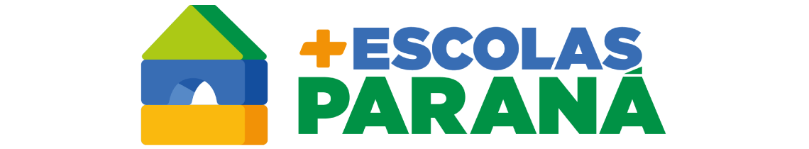 Banner do logo Mais Escolas Paraná. 