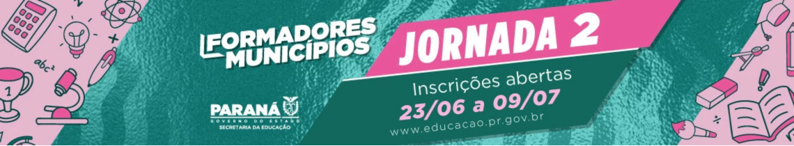 Banner Formadores Municípios - Jornada 2 - 2025
