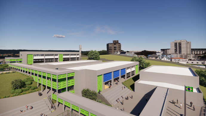 Imagem aérea - Mais Escolas Paraná