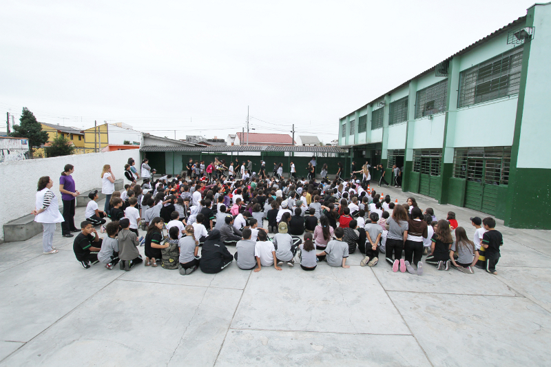 Programa Brigada Escolar no Colégio Estadual Etelvina Cordeiro Neves. Foto de arquivo.