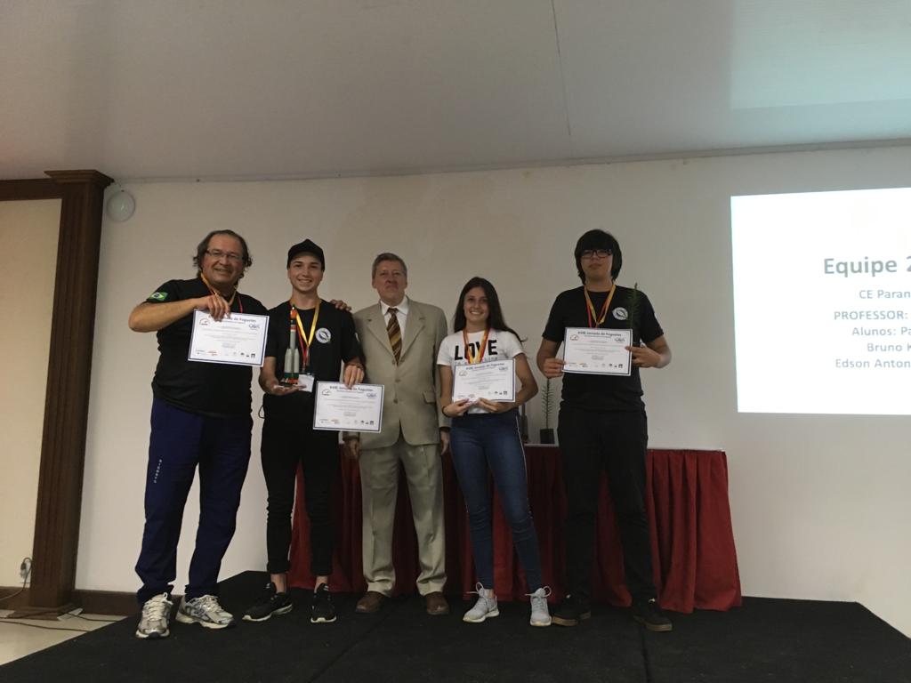 Marca de 230 metros garantiu primeiro lugar na competição e o recorde de lançamento de foguetes no Brasil em 2018.