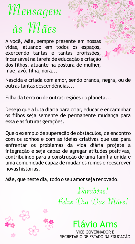 Mensagem às Mães