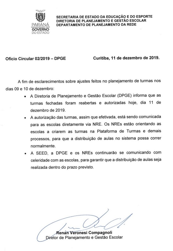 Ofício Circular 02/2019 - DPGE