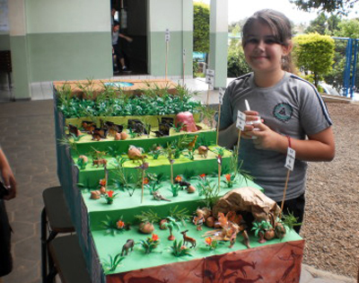 Os alunos do ensino fundamental do Colégio Estadual Industrial, no município de Francisco Beltrão, realizaram uma série de apresentações de maquetes que foram construídas após pesquisas de temas na disciplina de História. 
