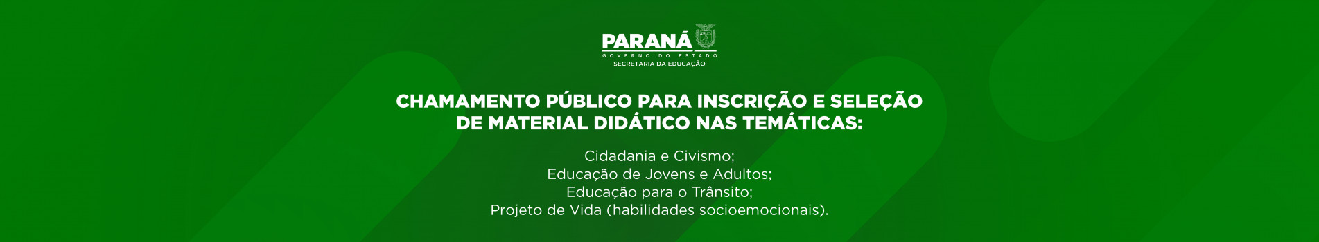 Banner chamamento público