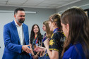 Visita dos alunos ao Secretário Roni Miranda