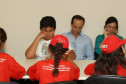 A Secretaria de Estado da Educação recebeu nesta quarta-feira (31) um grupo de crianças e adultos do Movimento dos Sem-Terra (MST).