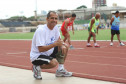 MARINGÁ-PR / XX OLIMPÍADAS ESPECIAÍS DAS APAES - Prova de atletismo no Estádio Willie Davids, o atleta Vanderlei Cordeiro de Lima - Foto: Giuliano Gomes