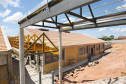 Obras na Escola Estadual Professora Geraldina da Mota, em Campo Largo.