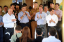 Governador Beto Richa acompanhado pelo Prefeito José Altair Moreira e pela primeira dama  do município, Marilda Alves Moreira, Secertário de Desenvolvimento Urbano, Deputado Ratinho Junior, Secertário da Saúde, Michele Caputo Neto, Secertário da Infraestrutura e Logística, José Richa Filho, comandante-geral da PM, Coronel Roberson Bondaruk, Deputados Alexandre Curi e Francisco Buhrer e demais autoridades, entrega a população as novas instalações do Destacamento Policial Militar, entrega