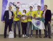 1º lugar: Equipe Agro – SMI: Vitor Araújo, Rafael Raul e Lucas Antônio, orientados pela professora Juliana de Jesus Silva Davi