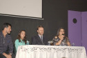 Mesa redonda que contou com a participação especial da aluna Brenda Serenini Perina, que argumentou sobre Protagonismo Juvenil e Exercício da Cidadania, representante do Grêmio Estudantil do Colégio Estadual Emilio de Menezes - EFM do município de Japurá