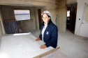 10-06-13 - Sandra Pivatto, ex-aluna do curso em Edificações do CEEP Curitiba, atualmente trabalha como supervisora de obras.