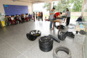 Colégio Estadual Professora Ana Maria Vernick Kava, Araucária, projeto com reciclagem de pneus. 22-11-13.