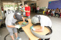 Colégio Estadual Professora Ana Maria Vernick Kava, Araucária, projeto com reciclagem de pneus. 22-11-13.