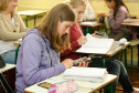 Pais de alunos que estão saindo da rede municipal para a estadual ou que vão passar para o ensino médio devem ir assinar matrícula nesta semana. Na foto, o Colégio Estadual do Campo Professor Estanislau Wrublewski, em Cruz Machado. 13-11-13