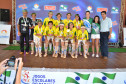 Categoria feminino A - 1º: Colégio Estadual Ouro Verde – Ouro Verde do Oeste.
