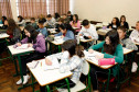 Nos registros preliminares, constam 899.335 alunos da educação básica, que abrange os ensinos fundamental, médio e profissional. Foto do Colégio Estadual Benedito João Cordeiro, em Curitiba, 2013.