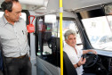 Prefeito de Telêmaco Borba recebe ônibus na SEED. 05-02-14.