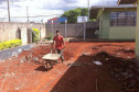 Obras de reparo no Colégio Estadual Nossa Senhora de Lourdes.  