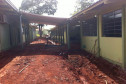 Obras de reparo no Colégio Estadual Nossa Senhora de Lourdes. 