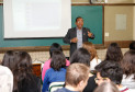 Palestras no CEEP Curitiba para alunos do último ano sobre empregos. 08-05-14.  