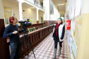 Colégio Estadual Dom Pedro II no bairro Batel recebe a equipe de reportagem da Agência Internacional Associated Press. 06-06-14.