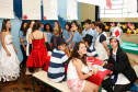 Colegio Estadual Dom Orione, semana cultural, alunos fazem apresentações dos trabalhos. 15-10-14.