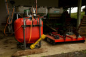 Novo pulveriizador e nova roçadeira para o CColégio Agrícola da Lapa. 06/11/2014.
