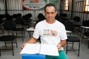Em uma década, o Programa Paraná Alfabetizado já atendeu mais de 500 mil pessoas no estado, com 15 anos ou mais que não eram alfabetizadas. Na foto o aluno Ernani Feitosa,  25-11-14.  