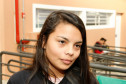 Colégio Estadual Yvone Pimentel, na foto a aluna Evelin Lima. 10-06-15.  