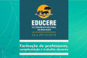 O XII Congresso Nacional de Educação EDUCERE está com inscrições abertas para o envio de trabalhos até o dia 03 de agosto. Esta edição do congresso será realizada de 26 a 29 de outubro, em Curitiba, com o tema “Formação de professores, complexidade e trabalho docente”.