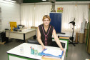 Secretaria de Estado da Educação do Paraná. Dia do Funcionário de Escola. Centro Estadual de Educação Básica para Jovens e Adultos Ceebja Zilda Arns, em Pinhais, Região Metropolitana de Curitiba. Na foto Lúcia Maria Soares de Oliveira, agente I, trabalha há 13 anos com educação.