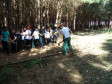 Encontro serviu para alunos do 9° ano de escolas da região conhecerem cursos e estrutura do centro florestal de educação profissional.
