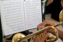 Banda Musical de Concerto do Colégio Estadual Professora Maria Gai Grendel. Foto de 2013.