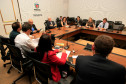 Reunião com o chefe da Casa Civil, Valdir Rossoni, a secretária da Educação, Ana Seres, e comissão da APP Sindicato. 19-04-16.