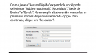 Com a janela “Acesso Rápido” expandida, você pode selecionar “Núcleo (opcional)”, “Município”, “Rede de Ensino” e “Escola”. No exemplo ao lado estão marcadas os primeiros nomes disponíveis em cada opção. Para continuar, clique em “Pesquisar”.