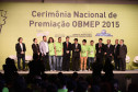 Medalhistas de ouro participaram de cerimônia no Rio de Janeiro, com presença do Ministro da Educação.
