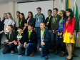 Os estudantes que conquistaram as medalhas de prata e bronze foram premiados entre junho e agosto deste ano em cerimônias regionais no Estado. Na foto, evento do NRE Cascavel.