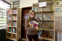Outra ação desenvolvida pela escola para incentivar o hábito foi a Biblioteca Livre