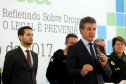 O governador Beto Richa abriu nesta segunda-feira (26) no Palácio Iguaçu, em Curitiba, a Semana Estadual de Prevenção ao Uso Indevido de Drogas Lícitas e Ilícitas (Previda)