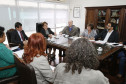 Secretaria Estadual de Educação do Paraná; Reunião com a Secretária Lucia Cortez no gabinete com representantes da APP. 17-04-18. Foto: Hedeson Alves