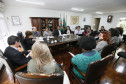 Secretaria Estadual de Educação do Paraná; Reunião com a Secretária Lucia Cortez no gabinete com representantes da APP. 17-04-18. Foto: Hedeson Alves