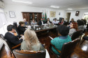 Secretaria Estadual de Educação do Paraná; Reunião com a Secretária Lucia Cortez no gabinete com representantes da APP. 17-04-18. Foto: Hedeson Alves