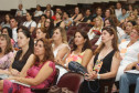 Desde segunda-feira (13), cerca de 900 professores de 16 Núcleos Regionais de Educação participam das aulas inaugurais e dos seminários integradores do Programa de Desenvolvimento Educacional (PDE). Foto da aula inaugural no Núcleo Regional de Curitiba.