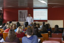 Secretaria Estadual de Educação do Paraná; Formação das Comissões dos Planos Municipais de Educação do Paraná no núcleo regional de educação de Curitiba, na foto palestra do Mauricio Pastor dos Santos. 08-05-18. Foto: Hedeson Alves