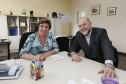 Secretaria Estadual de Educação do Paraná; o secretário de Estado da Cultura, João Luiz Fiani visita a Superintendente da Educação Ines Carnieletto. 16-05-18. Foto: Hedeson Alves