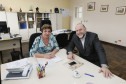 Secretaria Estadual de Educação do Paraná; o secretário de Estado da Cultura, João Luiz Fiani visita a Superintendente da Educação Ines Carnieletto. 16-05-18. Foto: Hedeson Alves